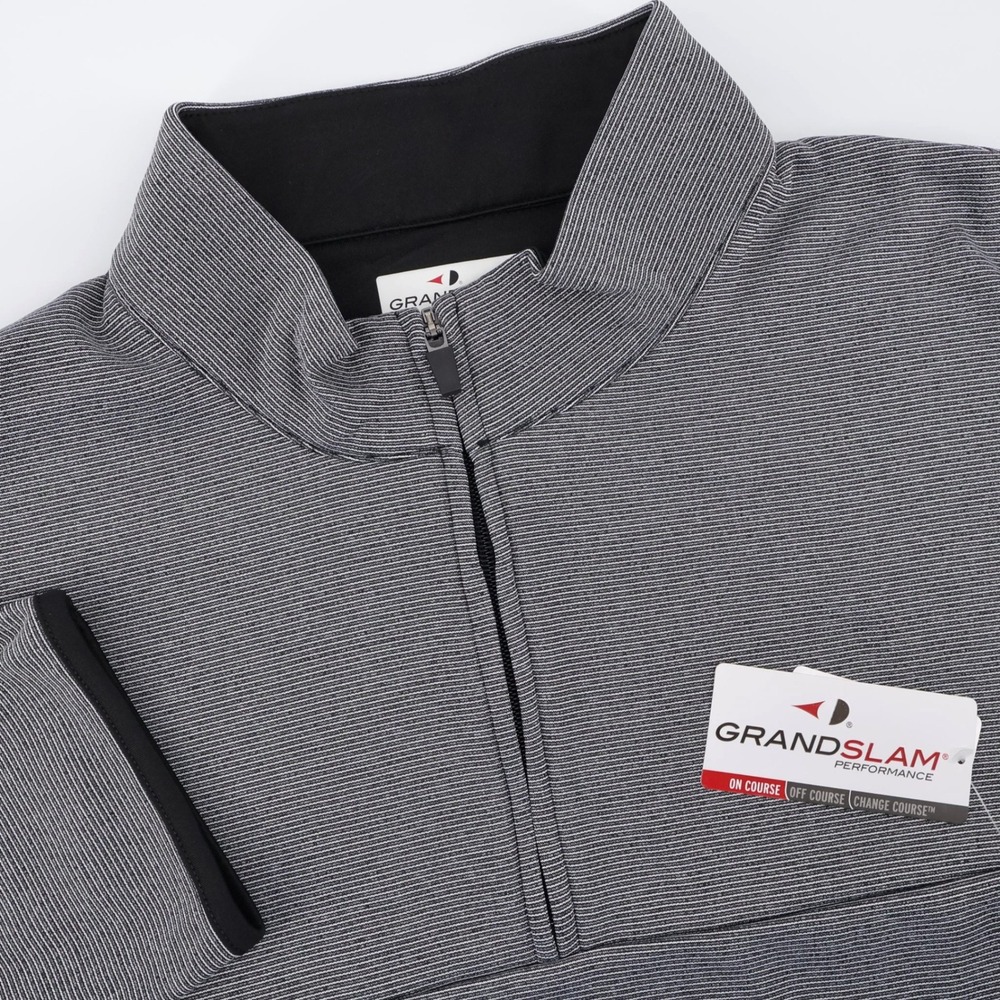 NEW Grand Slam Performance 1/4 Zip Pullover Shirt Heather Long Sleeve‎ Mens XXL